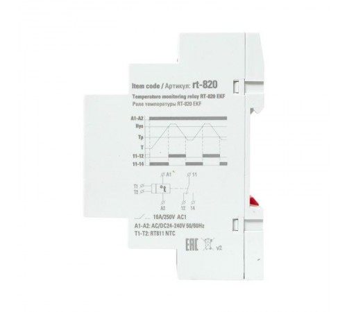 Реле температуры RT-820 (-5....+40 С)  EKF PROxima  RT-820  EKF