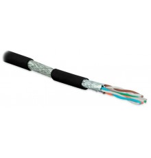 SFTP4-C6A-S23-IN-LSZH-BK-500 (500 м) Кабель витая пара, экранированная (S/FTP), категория 6a, 4 пары (23 AWG), черный  445097  Hyperline