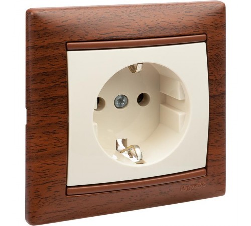 Valena Тонированное дерево Рамка 1-ая  770311  Legrand