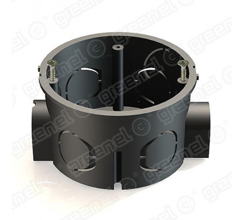 Коробка установочная 68х42 с саморезами  GE40002  GREENEL