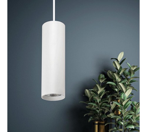 Светильник подвесной подсветка PL1 COB -10 WH 300 LED COB, 10W, D80*300мм, белый  Б0041507  ЭРА