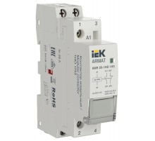 ARMAT Контактор модульный KMR 20А 24В AC/DC 1НО 1НЗ  AR-KMR20-020-11-024  IEK