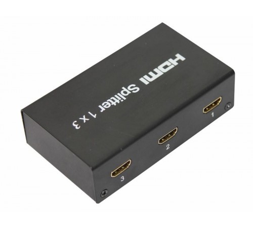 Делитель гнездо HDMI на 3 гнезда HDMI, металл  17-6900  REXANT