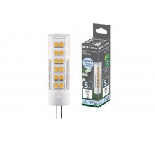 Лампа светодиодная G4-5 Вт-AC/DC 12 В-4000 К, SMD, 16x57 мм  SQ0340-0214  TDM