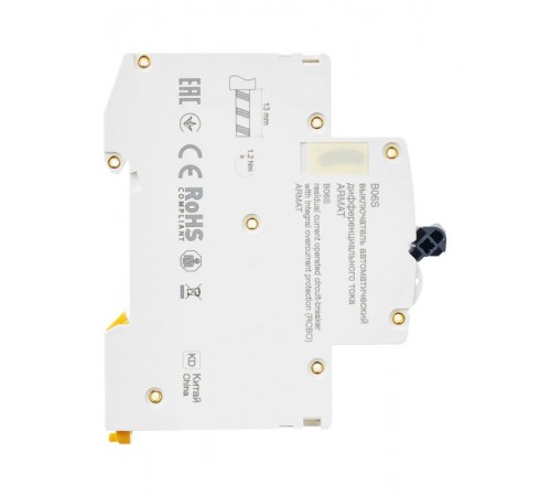 Выключатель автоматический дифференциального тока АВДТ B06S 1P+NP C25 30мА тип AC (18мм) ARMAT IEK  AR-B06S-1N-C25C030  IEK