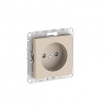 AtlasDesign Песочный Розетка без заземления со шторками, 16А, механизм, быстрозажимные клеммы  ATN001249S  SE