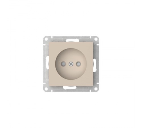 AtlasDesign Песочный Розетка без заземления со шторками, 16А, механизм, быстрозажимные клеммы  ATN001249S  SE