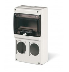 Корпус на 8 модулей и 2 поста с основанием 70х87 мм. Тип M340  DIS6722300  DKC