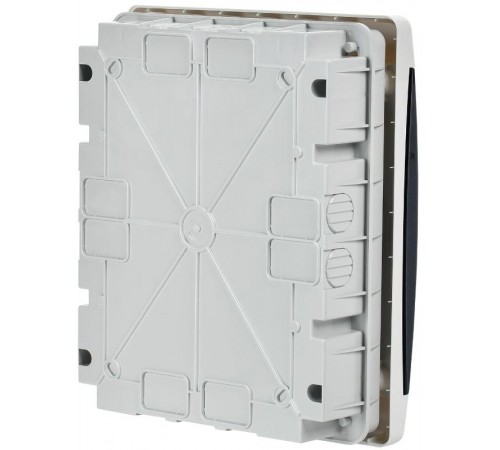  Корпус пластиковый встраиваемый на 18 модулей ЩРВ-П-18 IP41 черная прозрачная дверь UNION Compact  UIC-KP12-V-18-41-K01  IEK