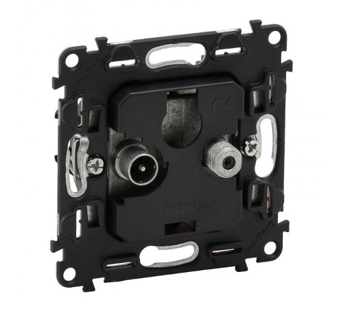 Valena Мех IN'MATIC Розетка TV-SAT оконечная (10дБ, диапазоны 5-862МГц/950-2400 МГц.)  753059  Legrand