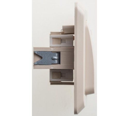 Этюд Кремовый С/У Переключатель 1-клавишный с подсветкой  BC10-007K  SE