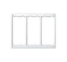 Simon Connect Рамка на 3 S-модуля к монт.коробкам SM350, SM360, Сима Класик, белый  SM302-9  Simon