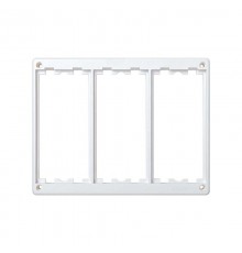 Simon Connect Рамка на 3 S-модуля к монт.коробкам SM350, SM360, Сима Класик, белый  SM302-9  Simon