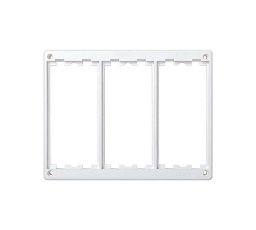 Simon Connect Рамка на 3 S-модуля к монт.коробкам SM350, SM360, Сима Класик, белый  SM302-9  Simon