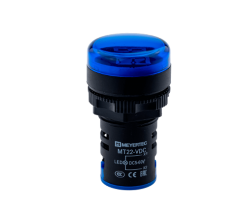 Индикатор напряжения, 5-60V DC, синий, MT22-VDC6  107388  ОВЕН