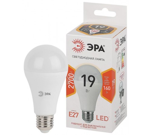 Лампа светодиодная LED A65-19W-827-E27  Б0031702  ЭРА