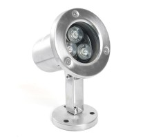 Прожектор светодиодный стационарный,  80*80*130mm, IP68 3W 24V RGB ,LL-822  48467  FERON