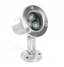 Прожектор светодиодный стационарный,  80*80*130mm, IP68 3W 24V RGB ,LL-822  48467  FERON