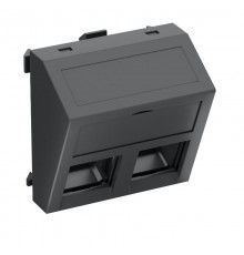 Корпус компьютерной розетки Modul45 тип C (наклонный) 45x45 мм (черный) (DTS-02C SWGR1)  6119288  OBO Bettermann