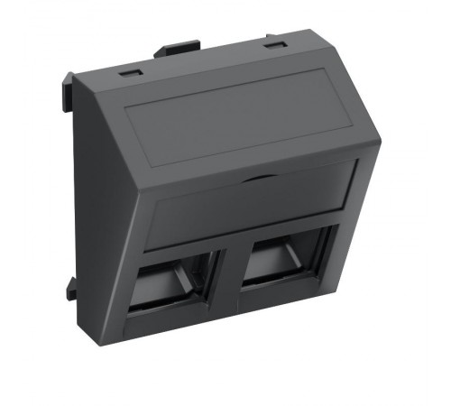 Корпус компьютерной розетки Modul45 тип C (наклонный) 45x45 мм (черный) (DTS-02C SWGR1)  6119288  OBO Bettermann