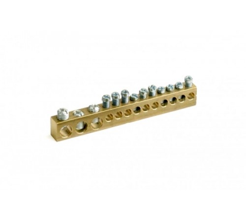 Клеммная колодка 12мод. (отв.3х5.4мм+10х4.5мм)  87412  DKC