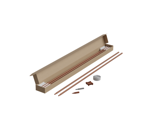 Комплект заземления из 4 стержней D=16 мм L=6 м безмуфтовый (конус Морзе) SCU  KTZ-D16-L6 SCU  КМ - профиль