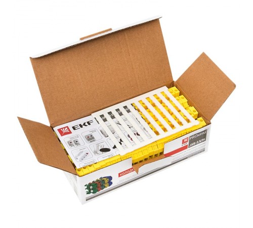 Колодка клеммная JXB-2.5/35 желтая EKF PROxima  plc-jxb-2.5/35y  EKF