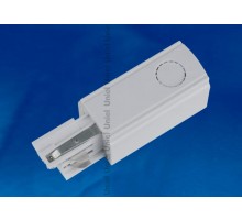 Ввод питания для шинопровода осветительного трехфазный, левый, серебряный. UBX-A02 SILVER 1 POLYBAG  09740  Uniel