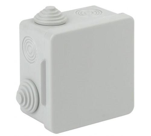 Коробка распределительная о/у КОР 80х80х50мм с гермовводами 7 входов IP54  Б0037443  ЭРА