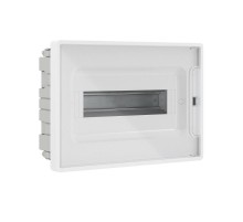 Щиток 12 мод встраиваемый для полых стен FRAME, белый, с прозрачной  дверцей, с 2 шинами PEN на 6 и 8 отв.  F12B3WT  DKC