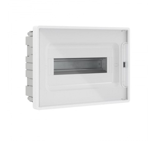 Щиток 12 мод встраиваемый для полых стен FRAME, белый, с прозрачной  дверцей, с 2 шинами PEN на 6 и 8 отв.  F12B3WT  DKC