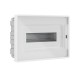 Щиток 12 мод встраиваемый для полых стен FRAME, белый, с прозрачной  дверцей, с 2 шинами PEN на 6 и 8 отв.  F12B3WT  DKC