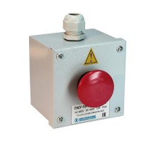 ПКУ-15-21.111-54У2 (КЕ141/2(1з+1р) красная, гриб с фиксацией + PG-13,5), пост управления  (ЭТ)  ET054790  Электротехник