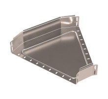 Угол горизонтальный 45 градусов Стандарт INOX (AISI 409) 500х100  PR16.3481  Промрукав