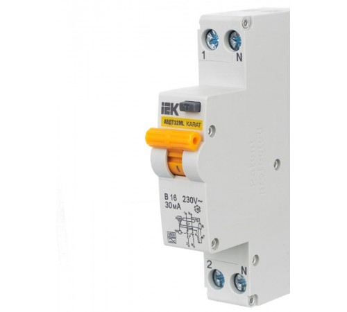 Выключатель автоматический дифференциального тока АВДТ32ML тип A В16 30мА KARAT IEK  MVD12-1-016-B-030-A  IEK