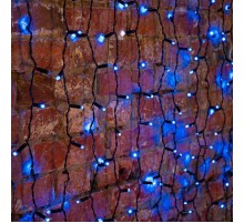 Гирлянда "Светодиодный Дождь" 2х3м, постоянное свечение,черный провод, 230 В, диоды СИНИЕ, 760 LED  235-143  NEON-NIGHT