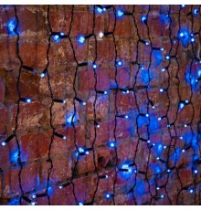 Гирлянда "Светодиодный Дождь" 2х3м, постоянное свечение,черный провод, 230 В, диоды СИНИЕ, 760 LED  235-143  NEON-NIGHT