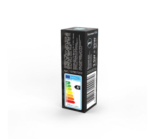 Лампа светодиодная Black LED G4 AC220-240V 3.5W 260lm 4100K Glass  107807203  Gauss