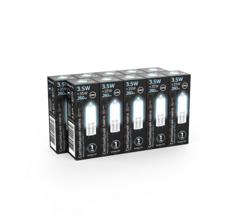 Лампа светодиодная Black LED G4 AC220-240V 3.5W 260lm 4100K Glass  107807203  Gauss