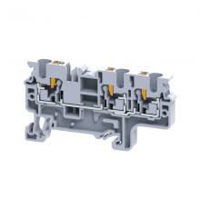Клемма с 3-мя контактами push-in OptiClip СP-4-TRIPLET-I-серый  331848  КЭАЗ