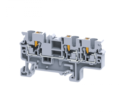 Клемма с 3-мя контактами push-in OptiClip СP-4-TRIPLET-I-серый  331848  КЭАЗ