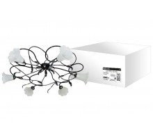 Люстра НПБ 23-03 Ажур 6х40Вт ЛН Е14 черный с серебром  SQ0370-0020  TDM