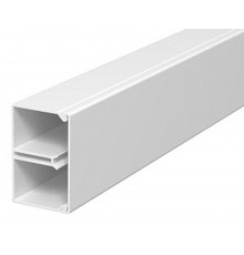 Мини-канал WDK с крышкой 25x40x2000 мм (борт 26 мм, крышка 40 мм, перегородка) ПВХ белый RAL 9010  6150640  OBO Bettermann