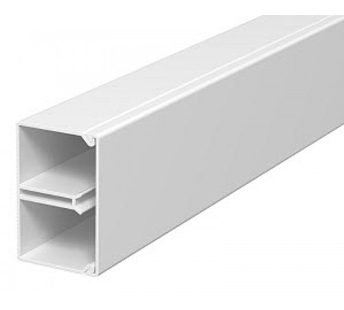 Мини-канал WDK с крышкой 25x40x2000 мм (борт 26 мм, крышка 40 мм, перегородка) ПВХ белый RAL 9010  6150640  OBO Bettermann