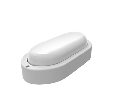 Светильник светодиодный пылевлагозащищенный для ЖКХ LITE овал 12W 980lm 6500K 200-240V IP65 160*90*46мм белый LED 1/40  161418312  Gauss