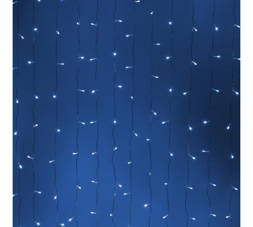 Гирлянда светодиодная серия  Holiday INZL-02Z занавес 3*3 м холодный белый 300 led 220в  Б0060440  Intro