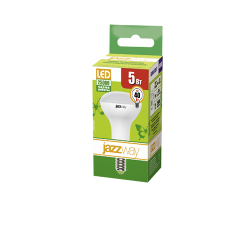 Лампа светодиодная LED 5Вт E14 220В 4000К PLED- ECO-R50 отражатель (рефлектор)  1037046A  Jazzway