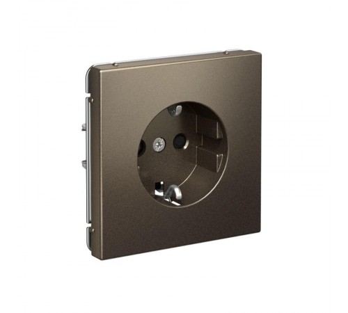 ArtGallery Мокко Розетка с заземлением со шторками, 16А, механизм, быстрозажим. клем.  GAL000645S  SE