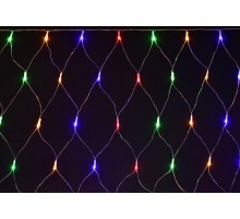 Гирлянда светодиодная сеть 1,5х1,5 160RGB IP44/20 прозрачный шнур 230В контр. 8 режимов  LGDB410-3-160-L1-T-S-44  IEK