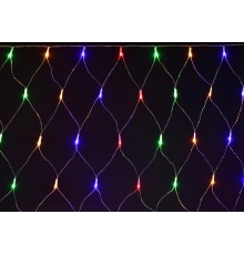 Гирлянда светодиодная сеть 1,5х1,5 160RGB IP44/20 прозрачный шнур 230В контр. 8 режимов  LGDB410-3-160-L1-T-S-44  IEK